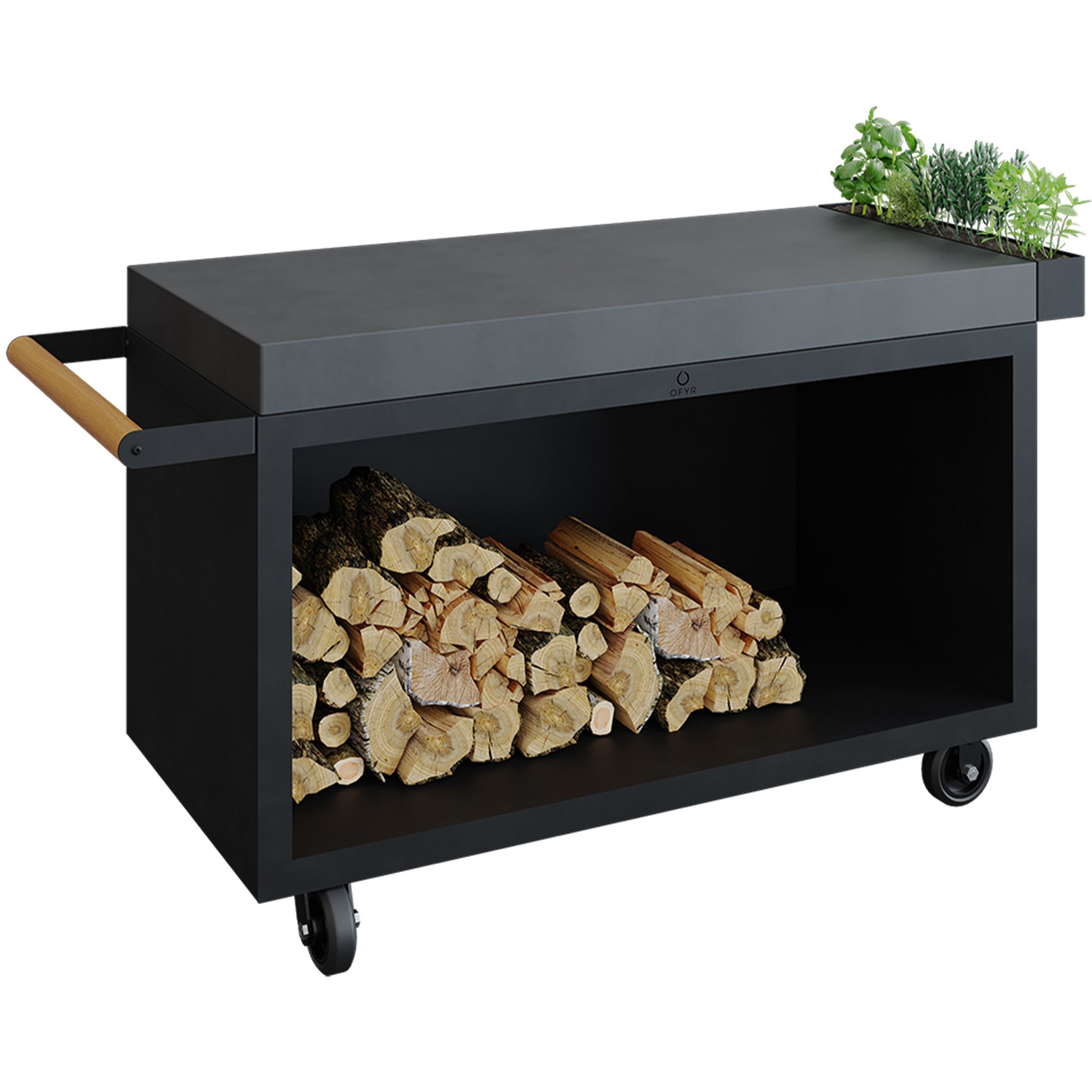 Arbetsbord till utekök 135 PRO CD, svart