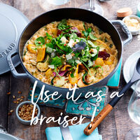 Chistera sauteusepanna i gjutjärn 28 cm, white truffle