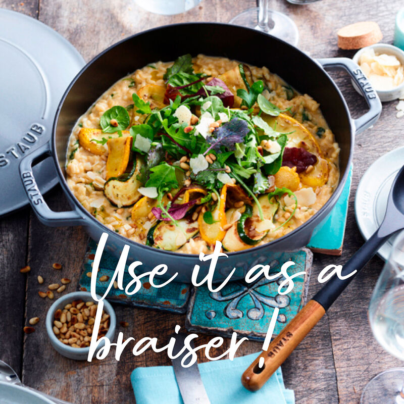 Chistera sautesepannu valuraudasta 28 cm, valkoinen tryffeli