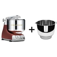 AKM 6230 køkkenmaskine + Assistent Original piskeskål, rustic maroon