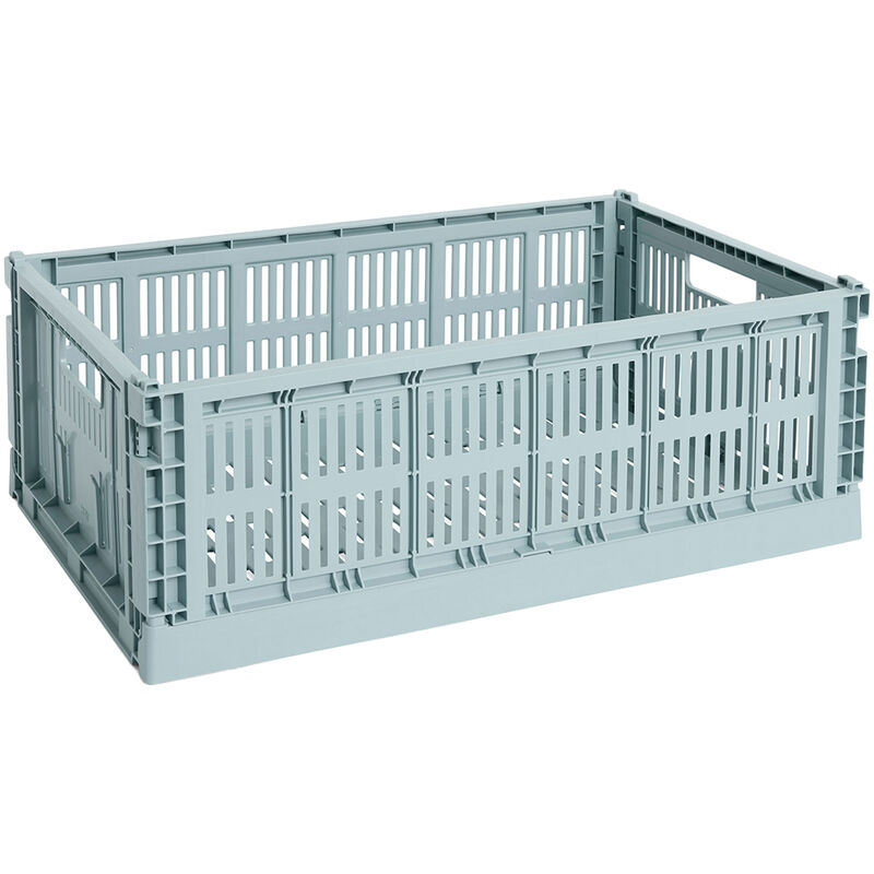HAY Colour Crate Large Opbevaringskasse, dusty blue