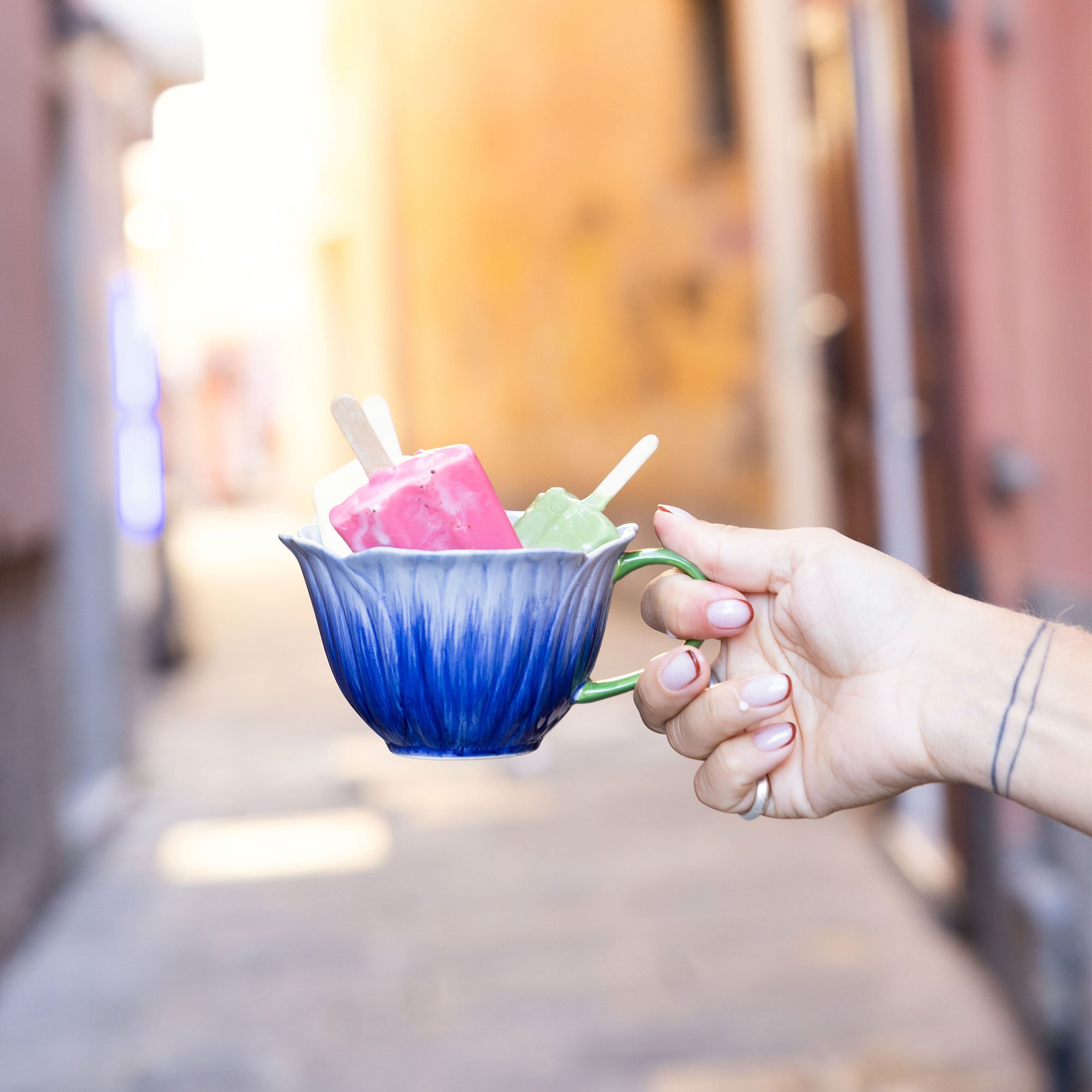 Byon Poppy tekopp, blå