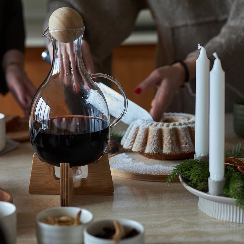 glöggkanna med värmare