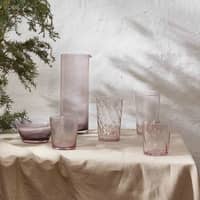 RAW Unique Swirl vandglas 30 cl, pink