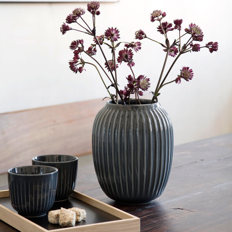 Hammershøi vase antracit 20 cm.