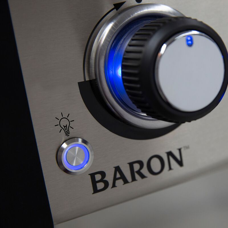 Baron 490 gasgrill, sort