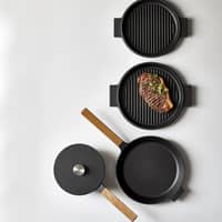 Grillpande i støbejern, 28cm.