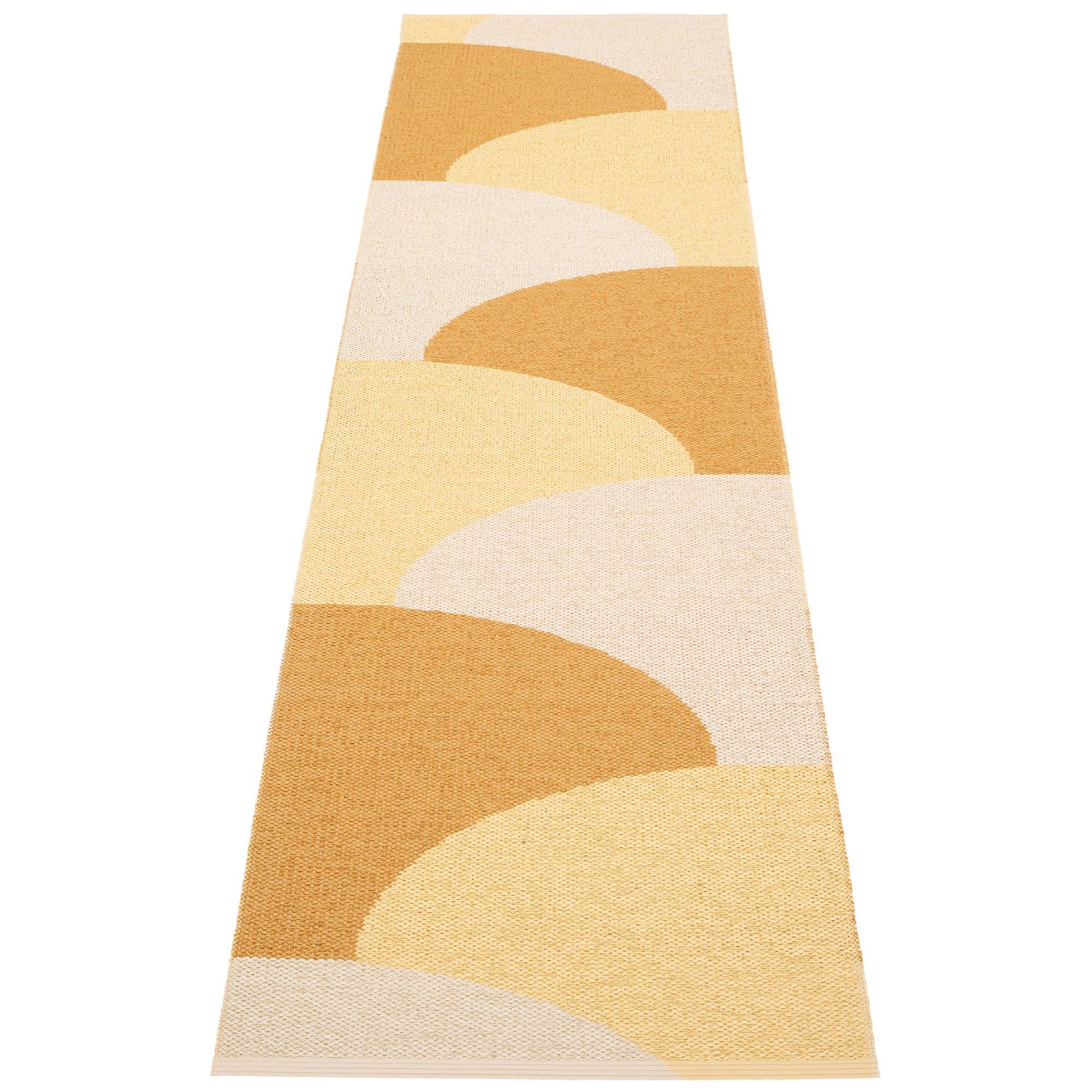 Pappelina Hill matta 70 × 270 cm, ochre/yellow/cream