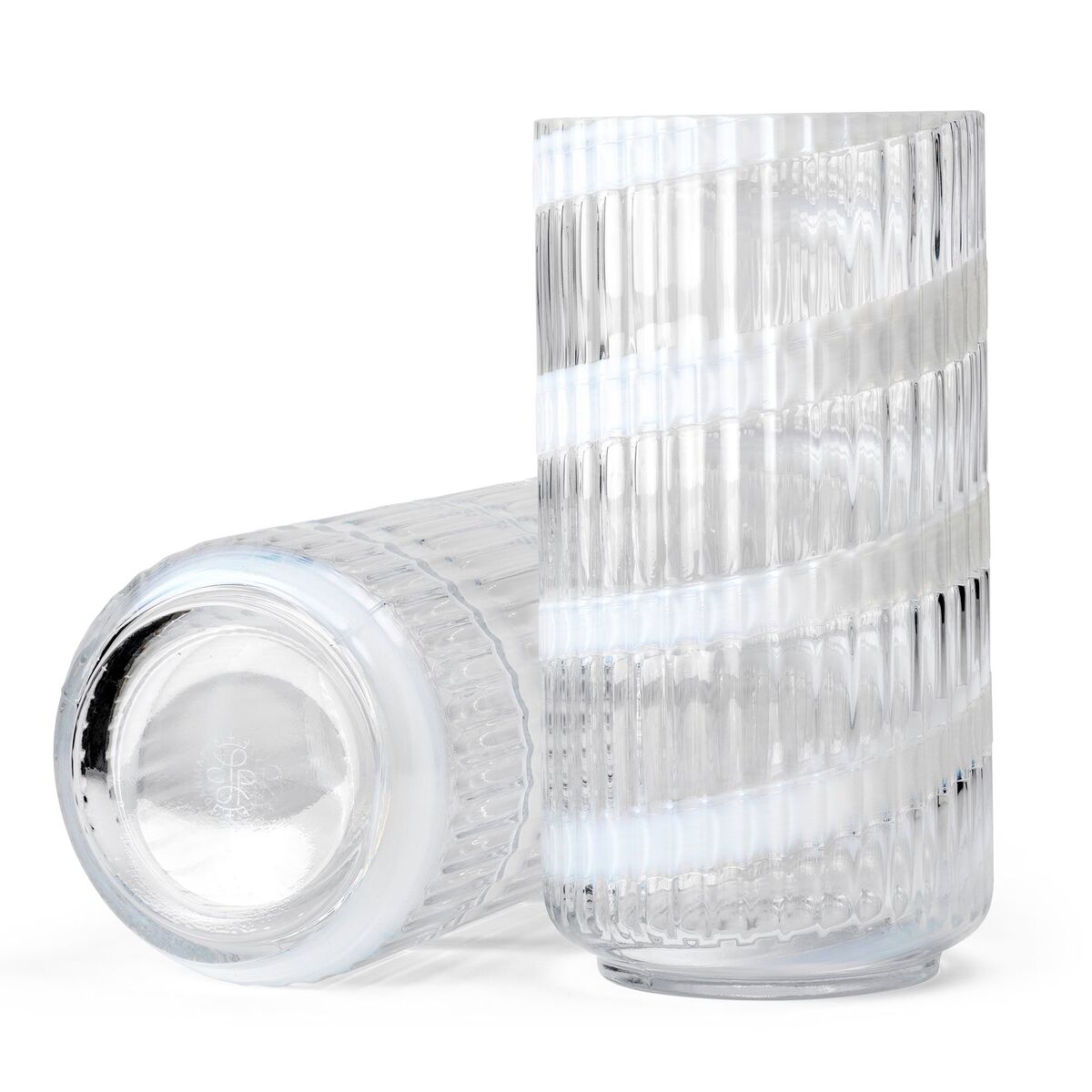 Swirl vase 20,5 cm, hvid
