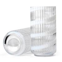 Swirl vase 20,5 cm, hvid