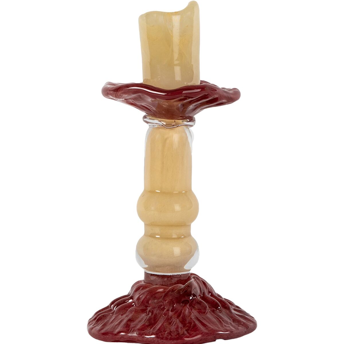 Lara ljusstake 22 cm, beige