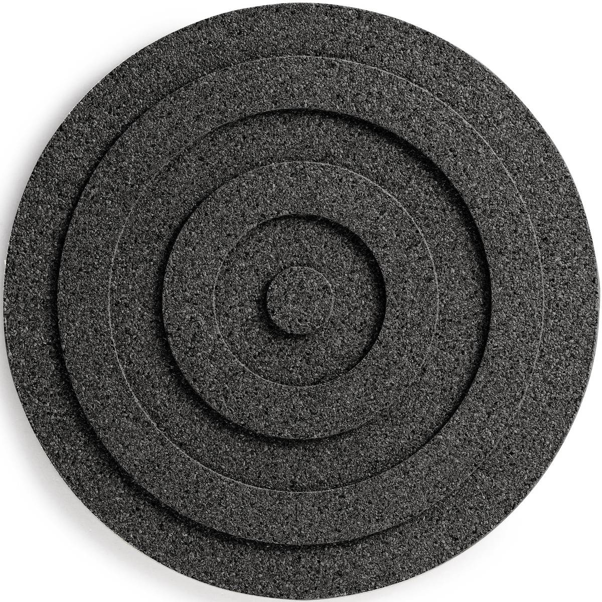 Gryteunderlag rund 21 cm, svart kork