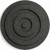 Gryteunderlag rund 21 cm, svart kork