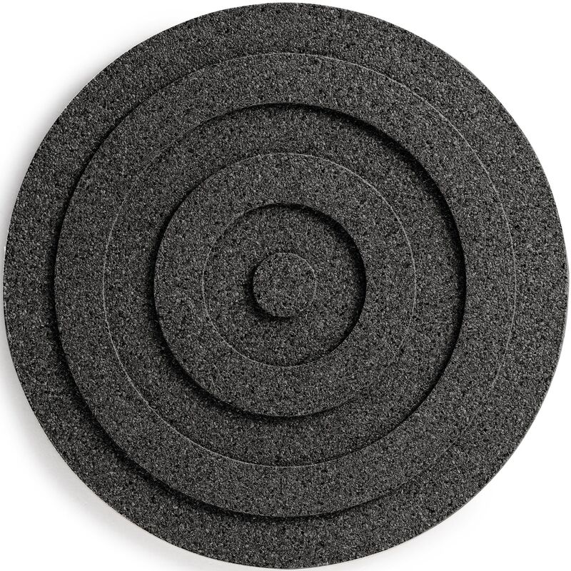Gryteunderlag rund 21 cm, svart kork