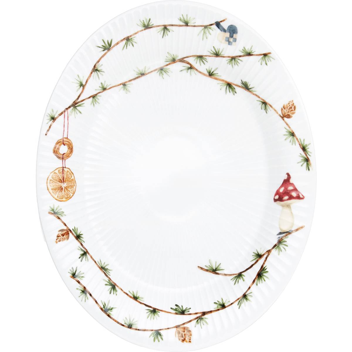 Hammershøi Christmas Ovalt Bordsfat 22,5x28,5 cm