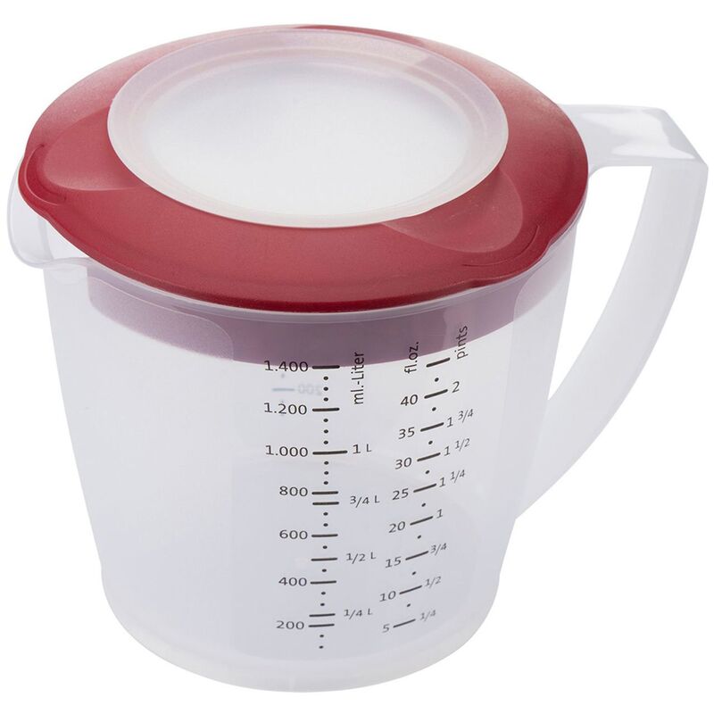 Vatkauskulho ja kansi, punainen