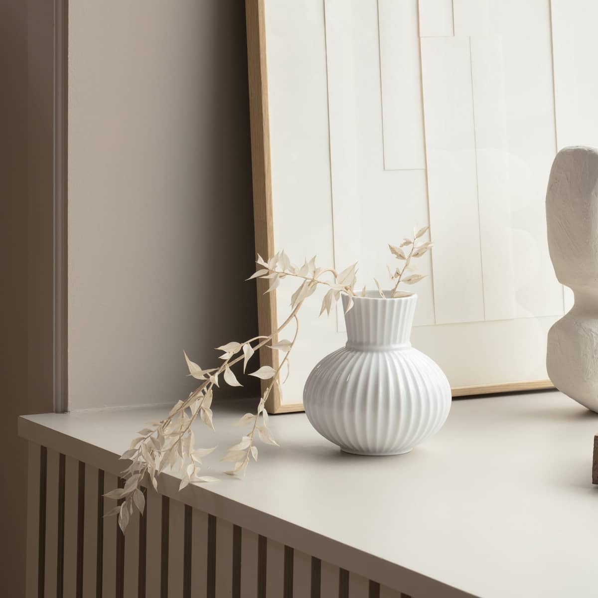 Tura vase, 14,5 cm, hvid