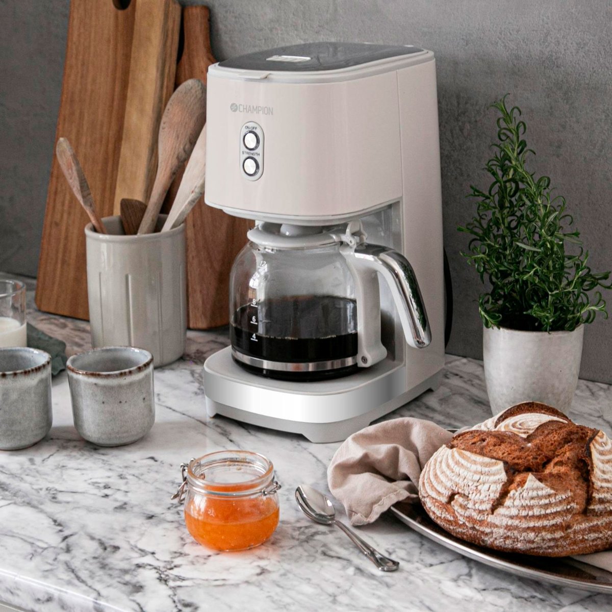 Kaffemaskine, Creme White Series