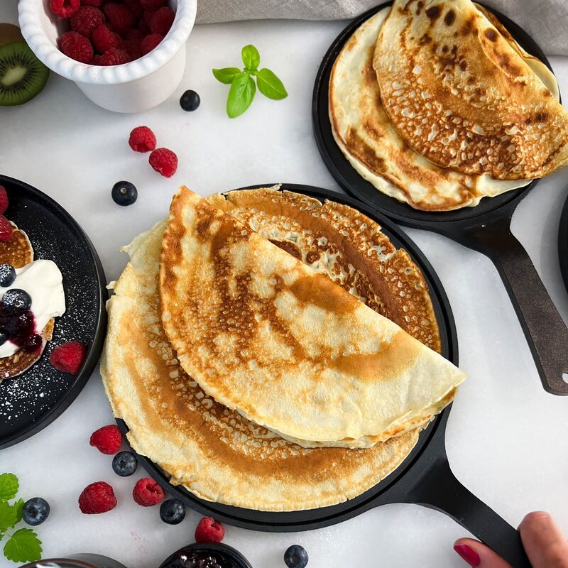 Crepepande 18 cm, kulstål