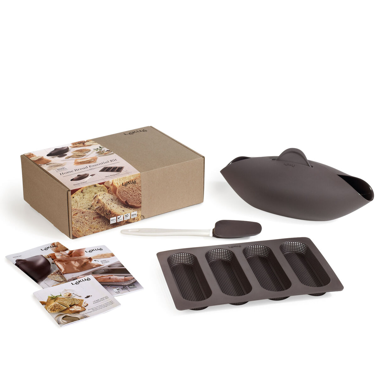 Kit för brödbakning, brun