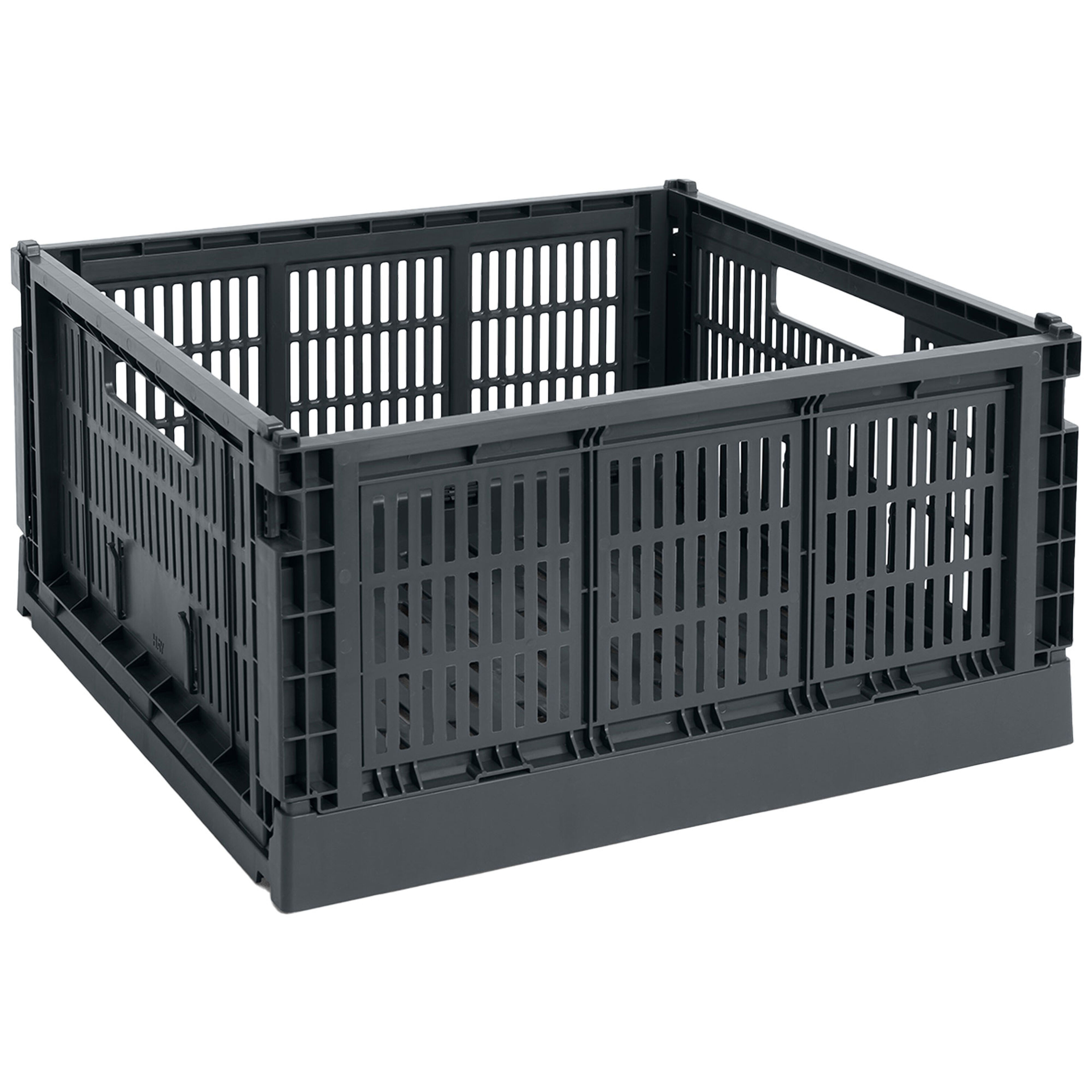 HAY Colour Crate Large Square oppbevaringsboks, charcoal