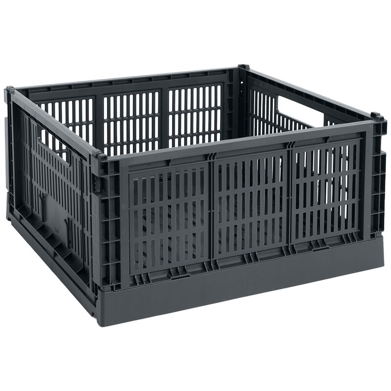 HAY Colour Crate Large Square oppbevaringsboks, charcoal