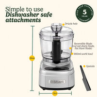 Foodprosessor, rustfritt stål