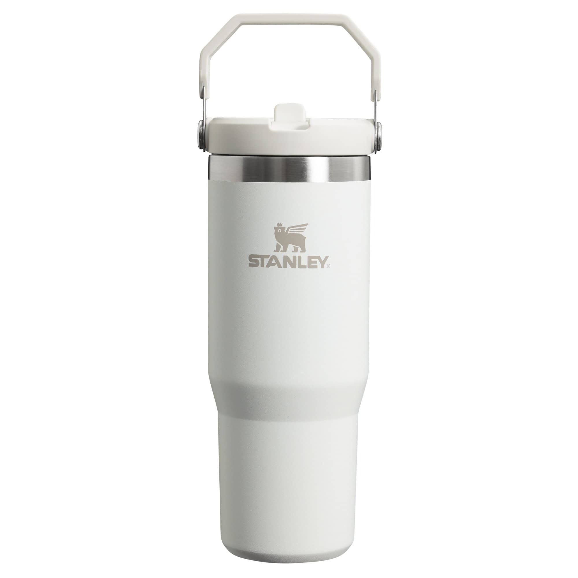 Stanley The IceFlow Flip Straw Tumbler thermos flask, white, 890 ml
