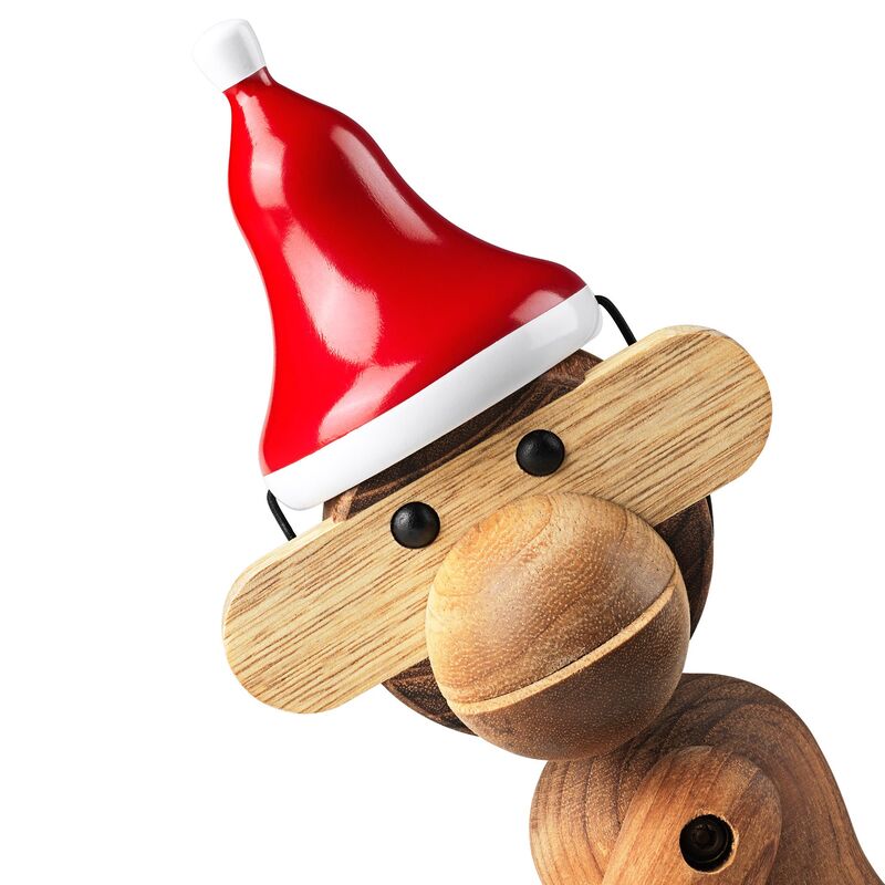 Tomteluva medium, röd/vit