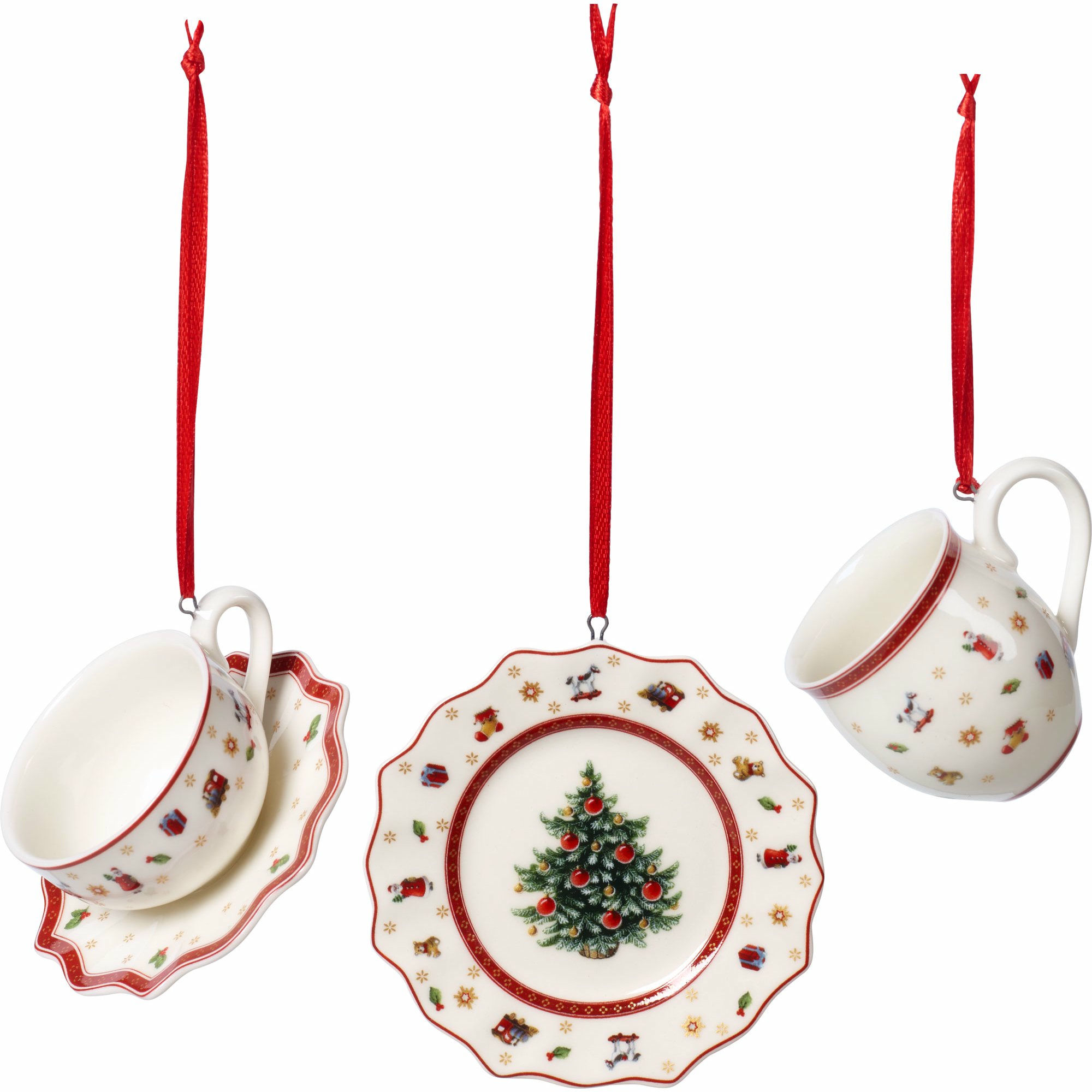 Villeroy & Boch Toy's Delight juldekoration servis 3 delar, vit