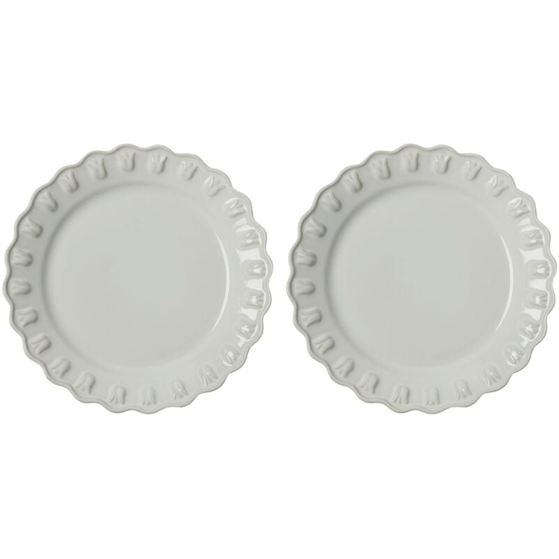 Tulipa lautanen 20 cm 2 kpl, valkoinen