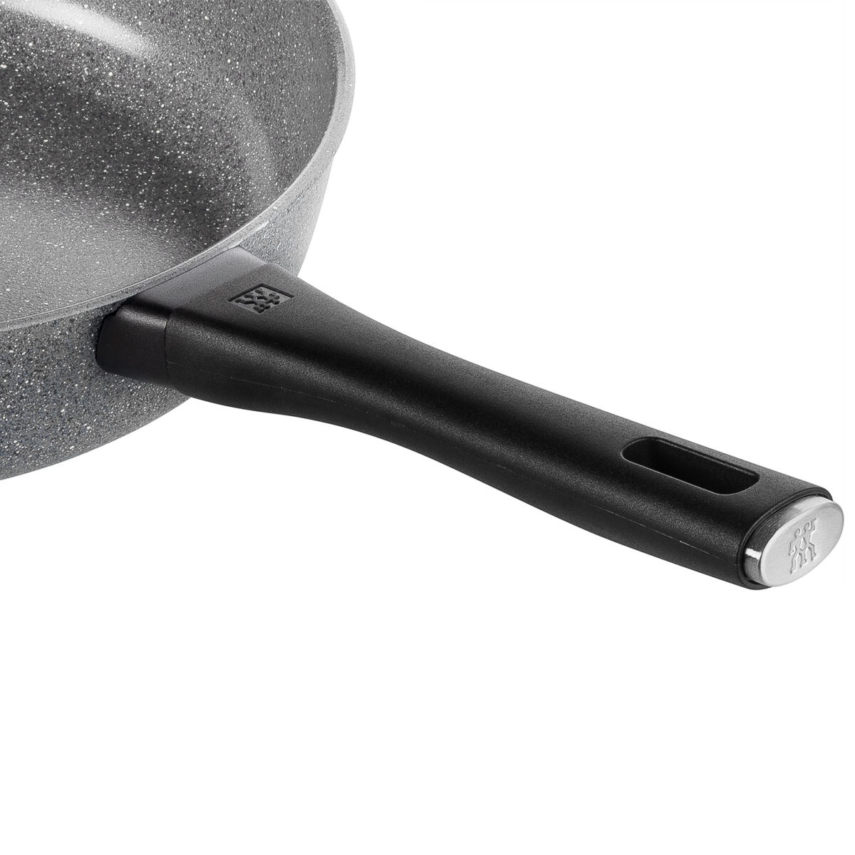 Terreno Plus sauterpande med glaslåg 28 cm, aluminium