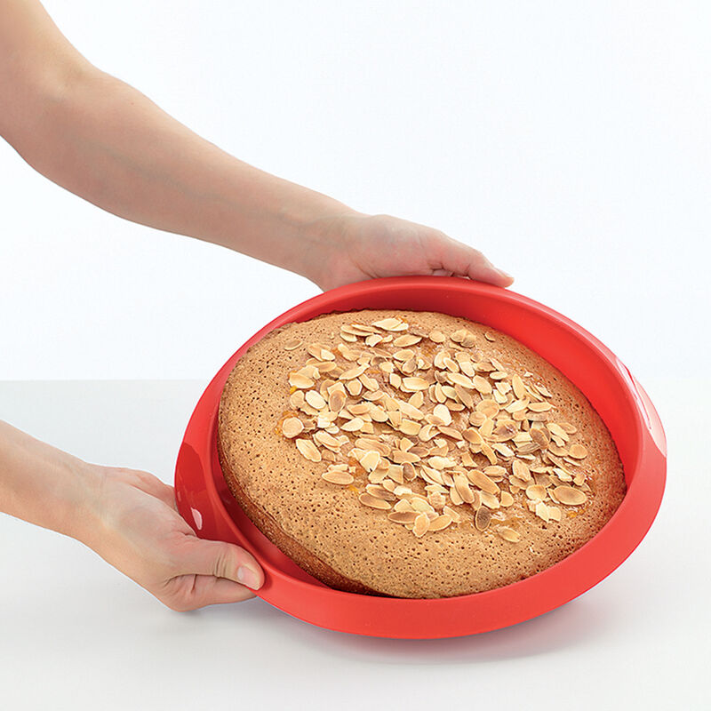 Rund kakeform 20 cm, rød