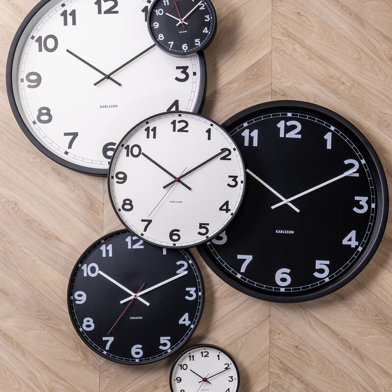 New Classic väggklocka 40,5 cm, svart