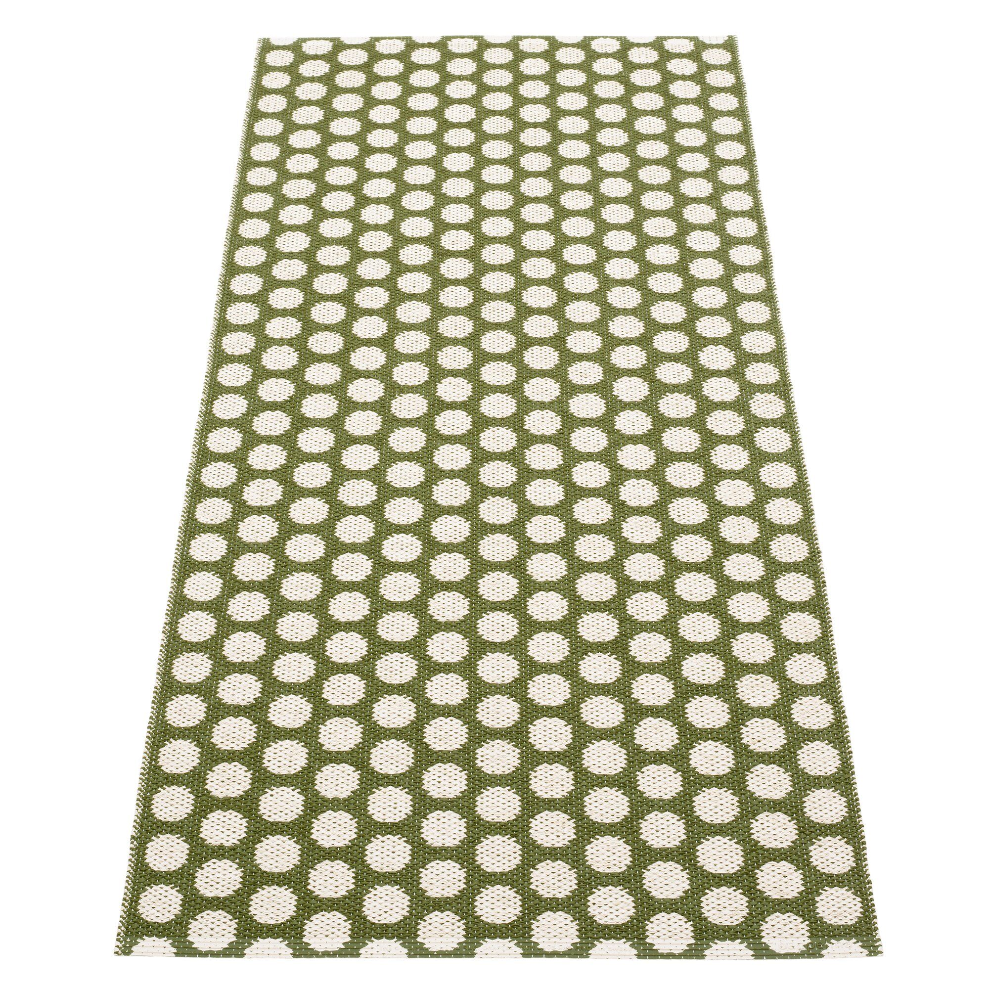 Alternativ bild 1 för Pappelina Noa matta 70 cm x 150 cm, dark olive/vanilla