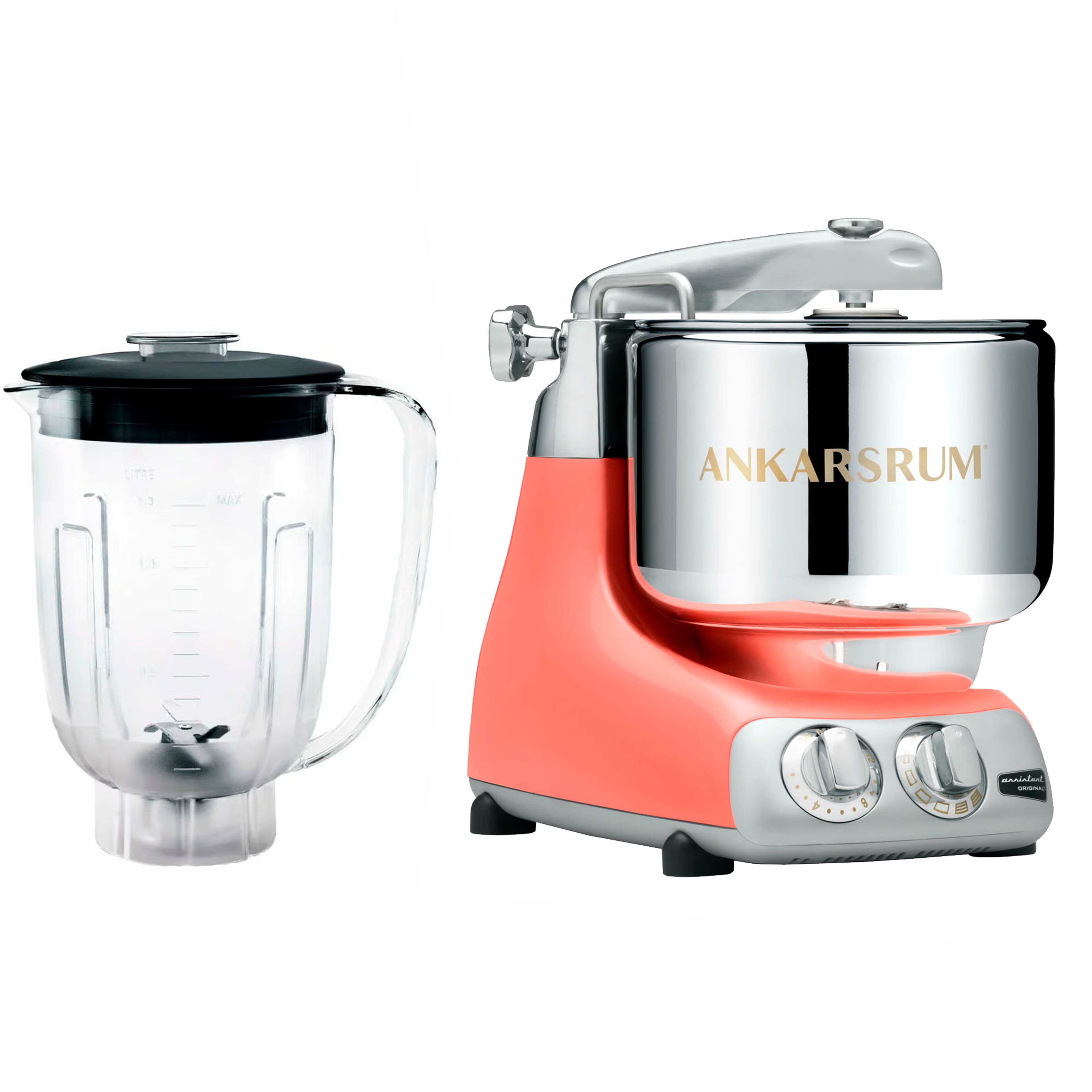 Ankarsrum Assistent Original AKM6230 Coral Crush + Blender