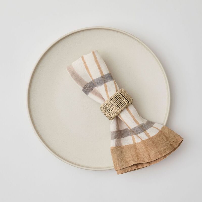 Ella lautasliina, hazelnut checkered