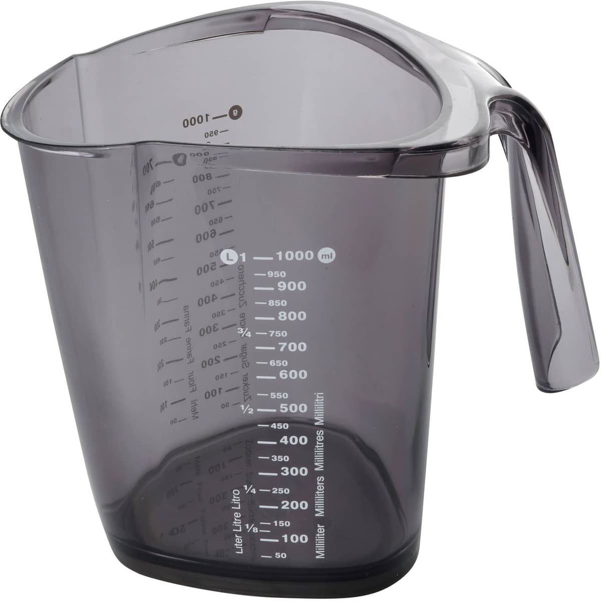 Måttkanna 1 liter, grå