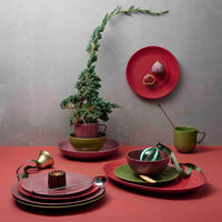 Confetti pastalautanen 23 cm, bordeaux