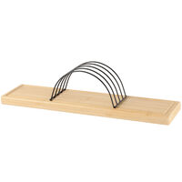 Skärbrädeställ, bambu/stål