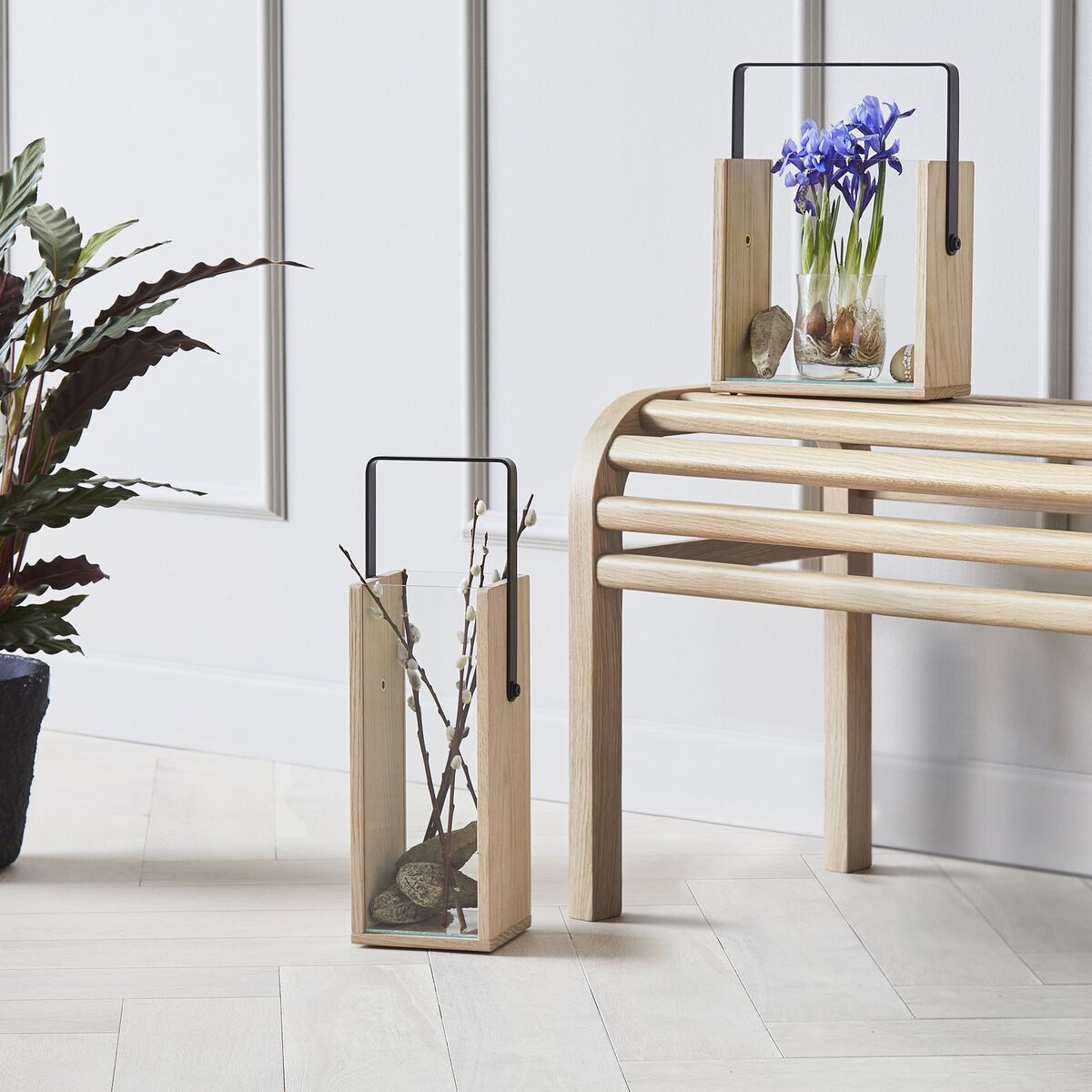 Square lyhty, tall, 40 cm
