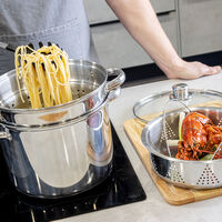 Multi Cooker gryta 7,5 liter, rostfritt stål