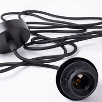 Edgeform E27 takledning 5 m, svart