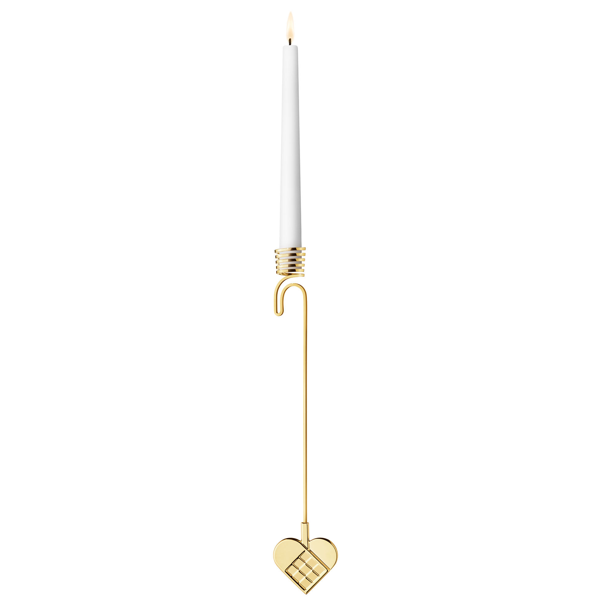 Georg Jensen CC 2025 Lysholder hjerte, gullbelagt sinklegering