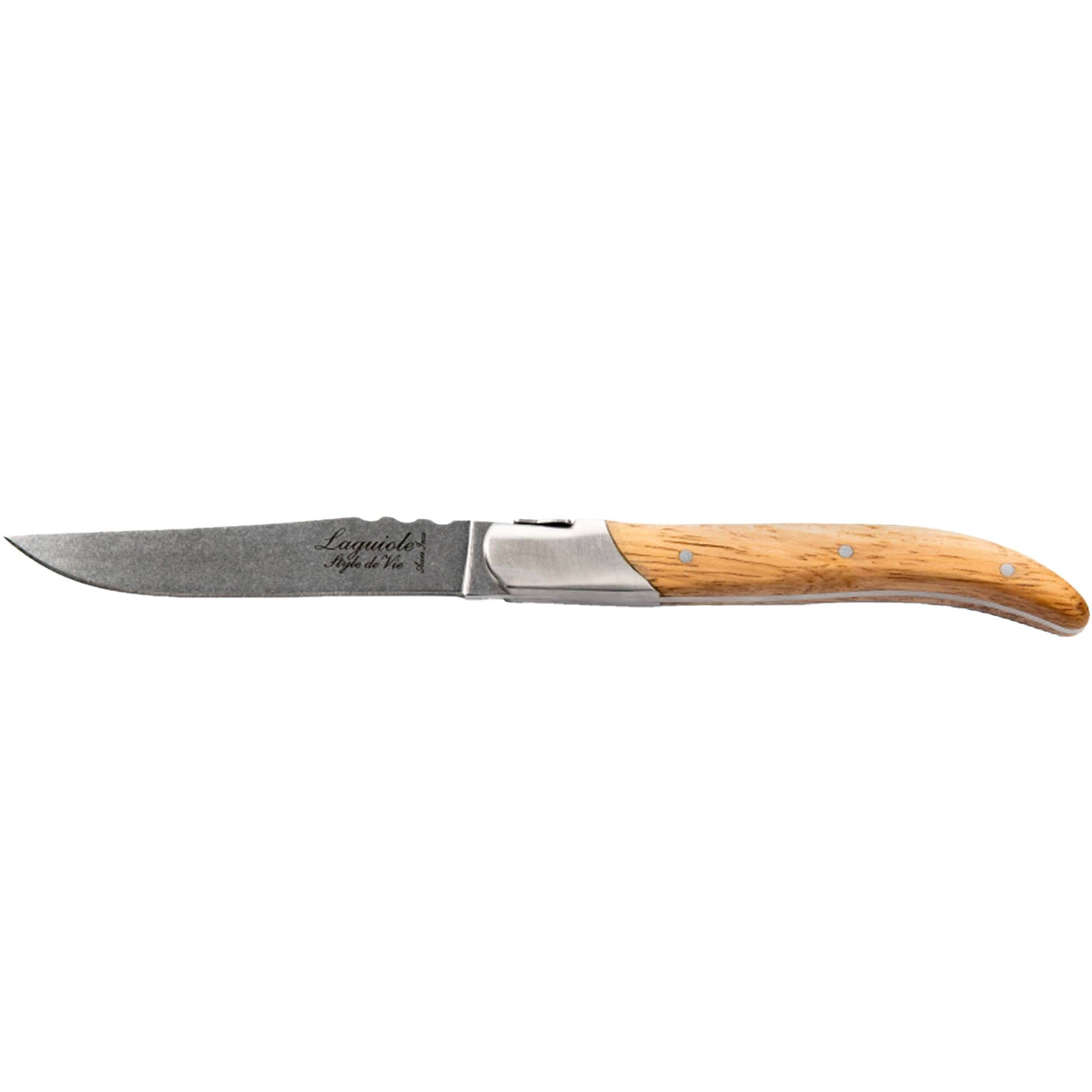 Laguiole Steakkniv, egetræ, 6 stk.