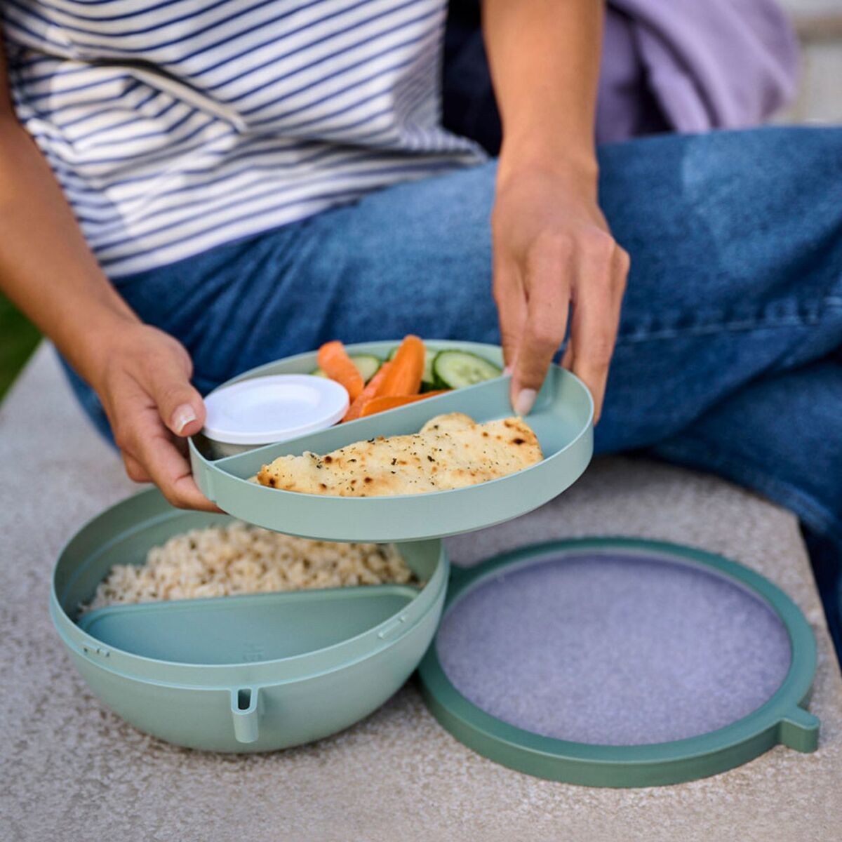 Vita madkasse 1500 ml, nordic sage