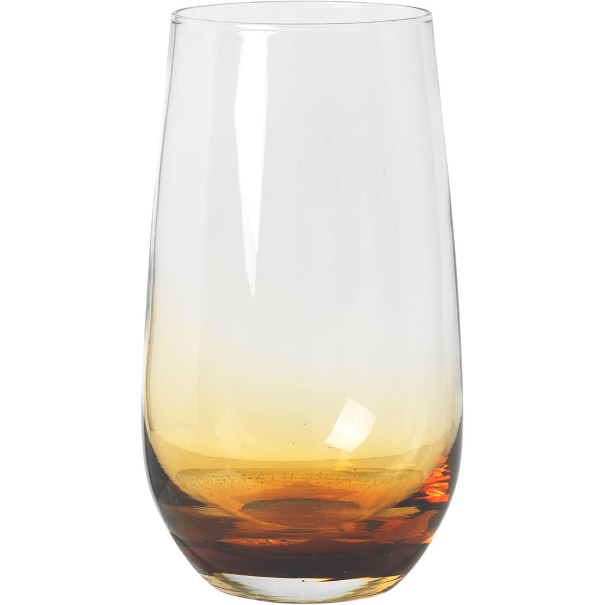 55 cl. Amber munblåst dricksglas