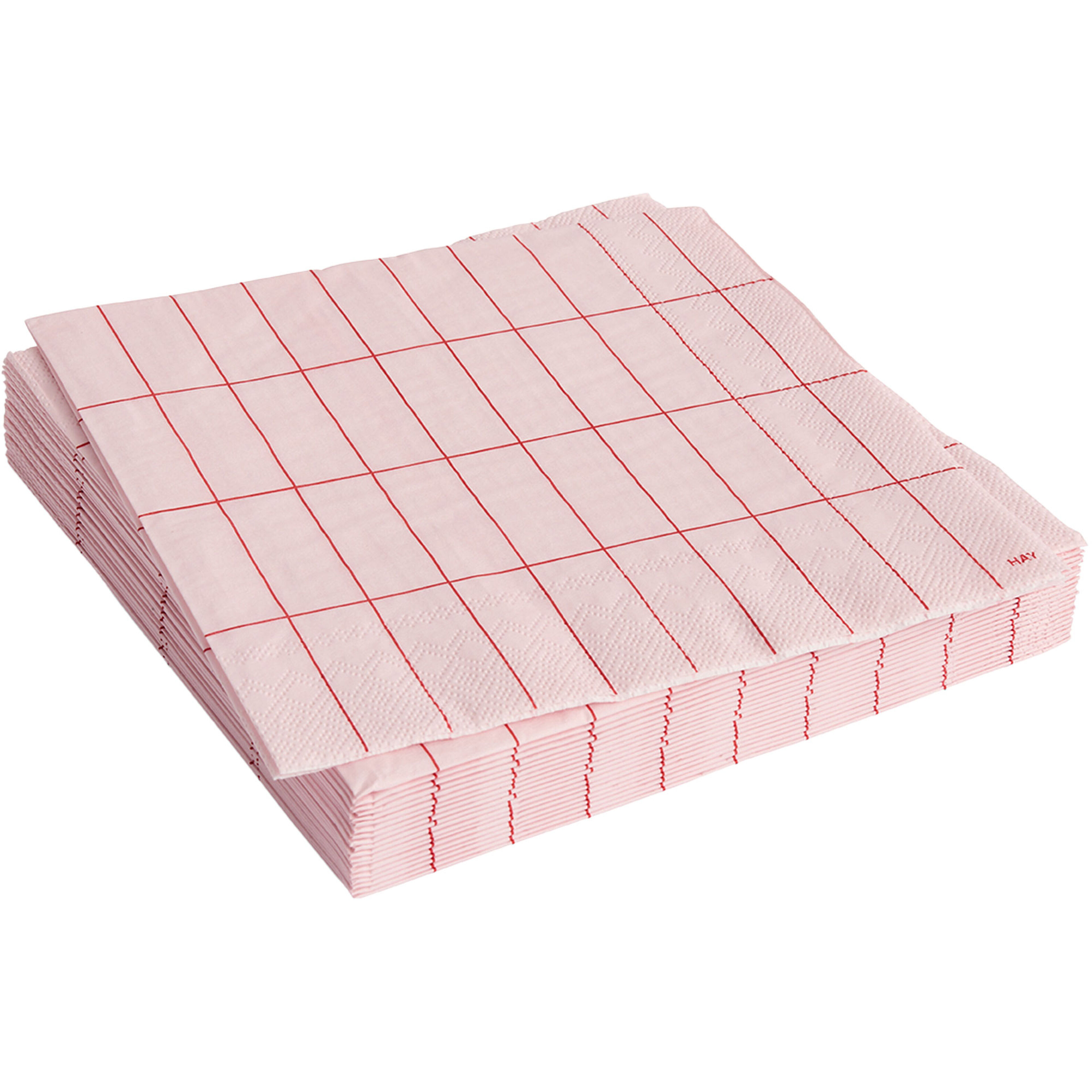 HAY Pattern middagsservetter 20-pack, pink/red grid