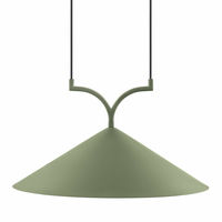 Curve pendel loftlampe 50 cm, grøn