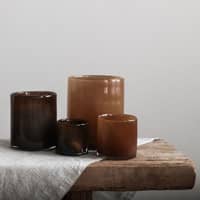 Lyric ljuslykta, brown, large